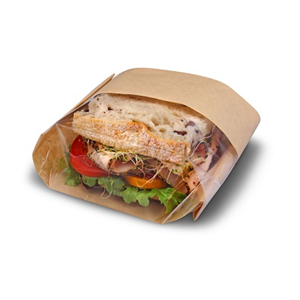 DOUBLEVIEW SANDWICH BAG NATURAL